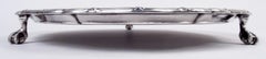 Antique English Edwardian Regency Sterling Silver Salver, 1911