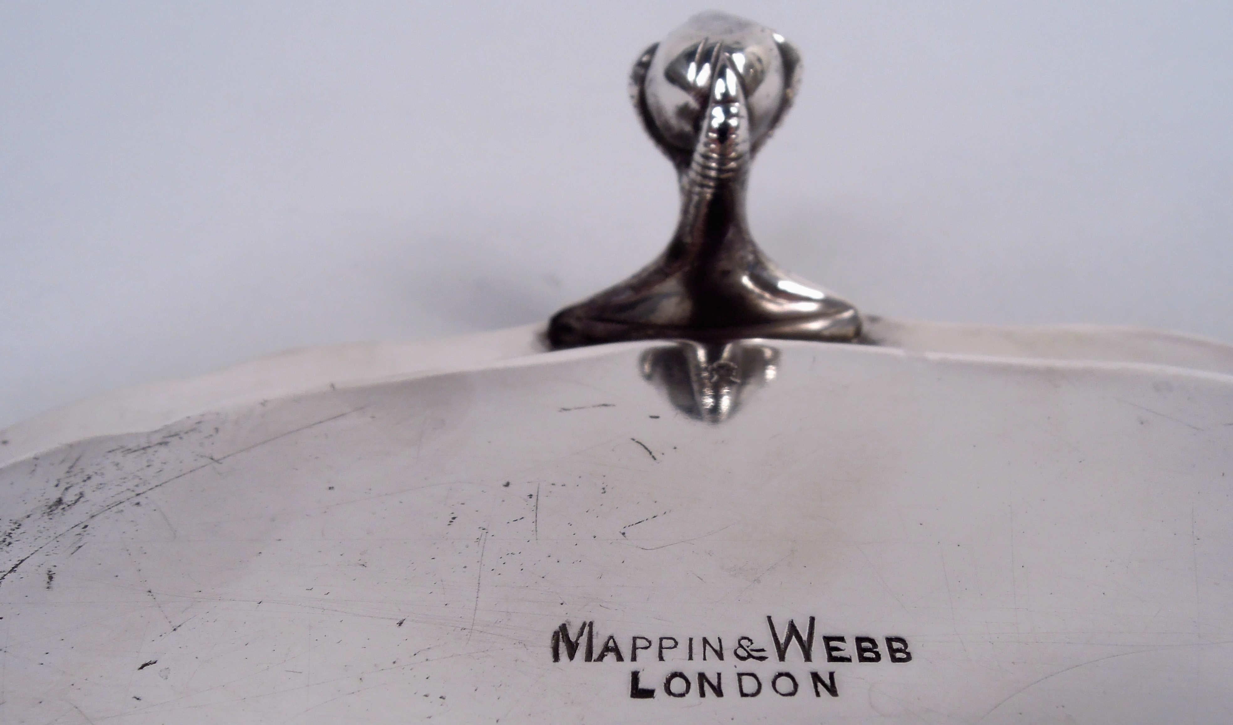 Argento 925 Antico salver inglese della Reggenza edoardiana in argento sterling, 1911 in vendita