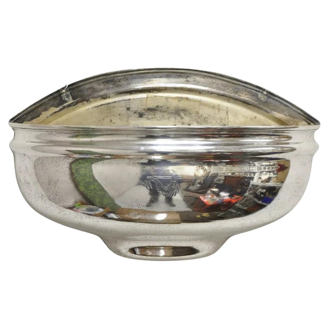 Jardinera inglesa antigua eduardiana bañada en plata con delfín montada en la pared en venta