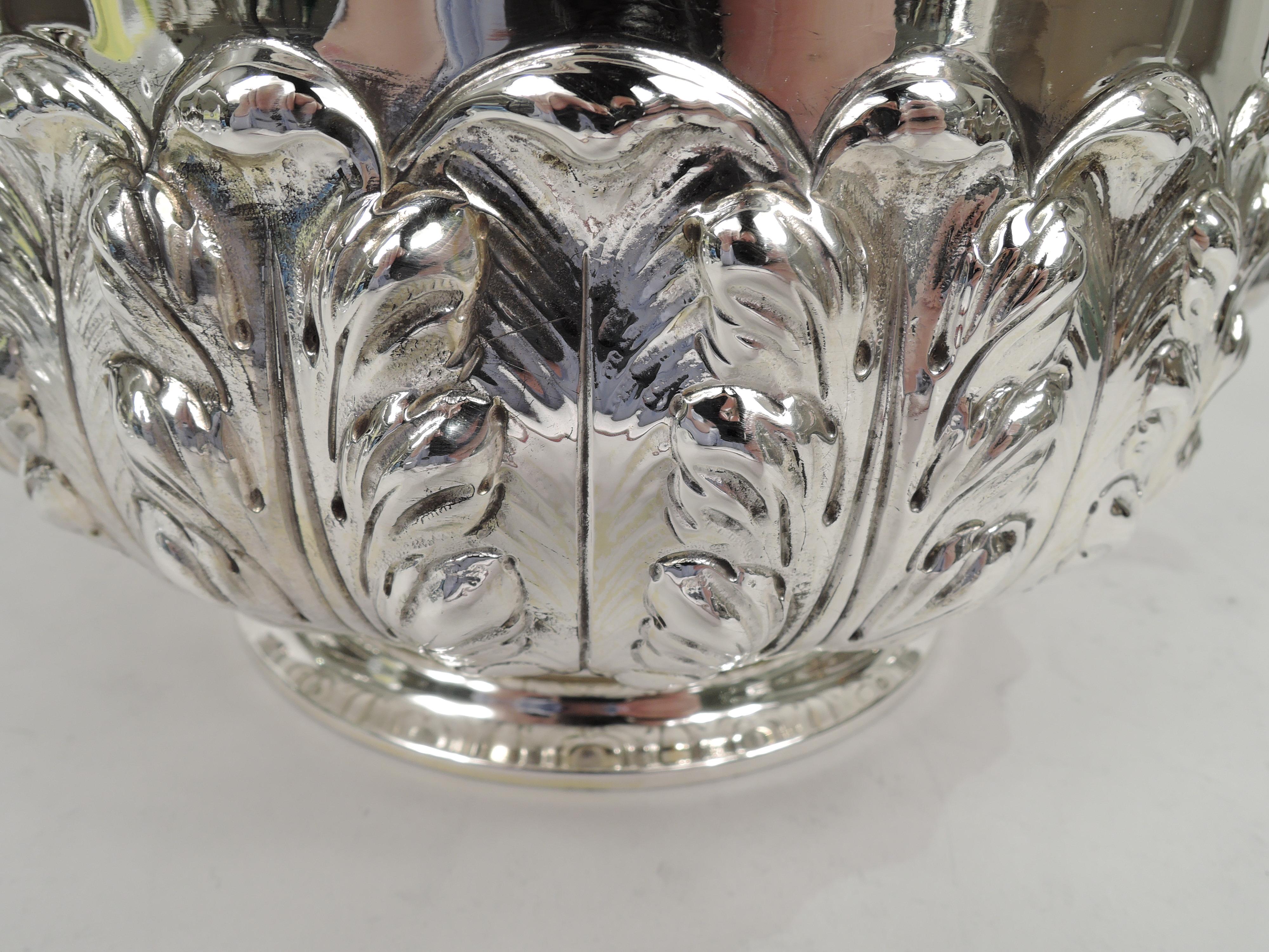 Early 20th Century Antique English Edwardian Sterling Silver Covered Urn Trophy For Sale