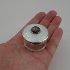 Antique English Enamel and Silver Lidded Jar - 1912