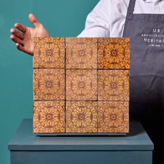 Antique English Encaustic Tiles by W. Godwin of Lugwardine