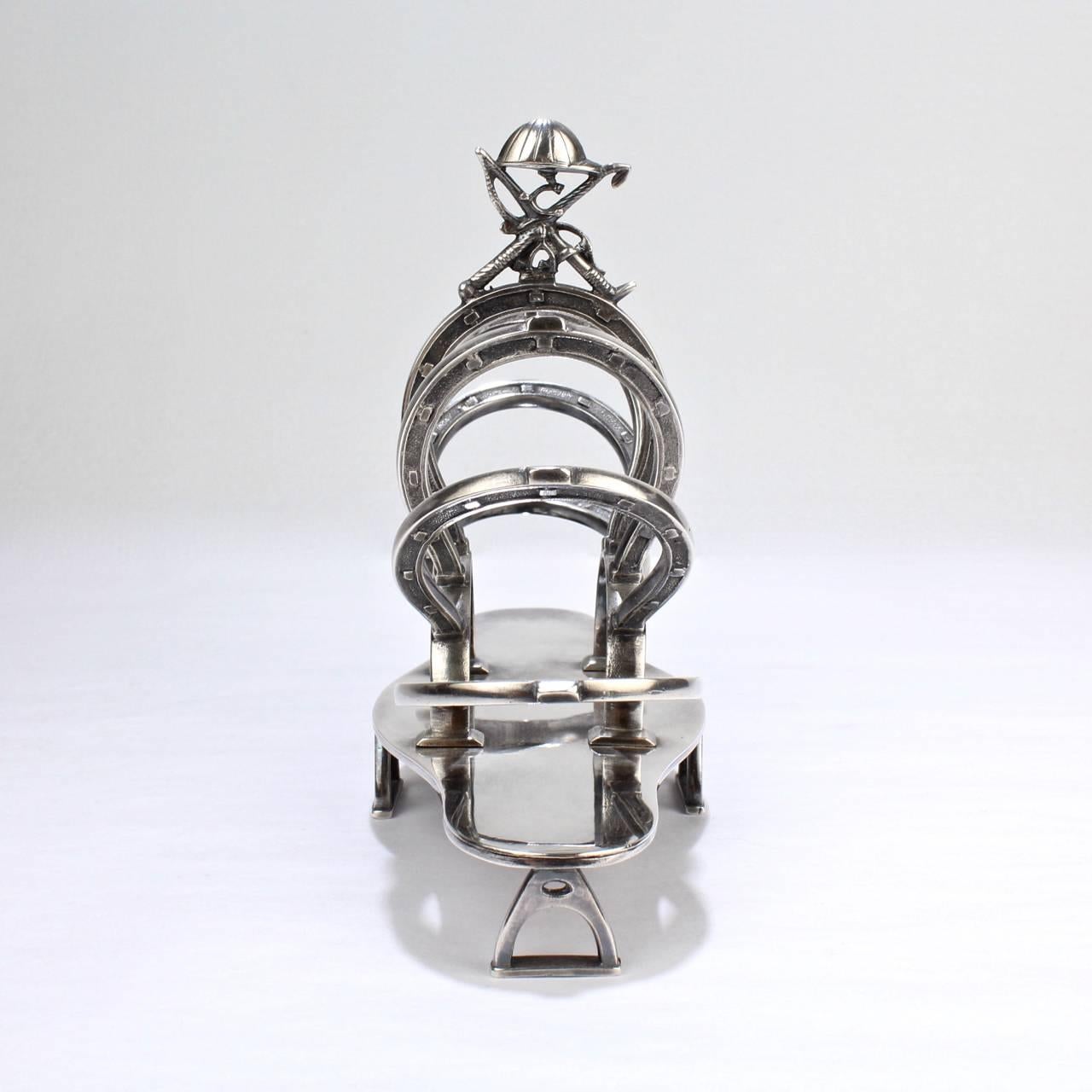 silver plated toast rack
