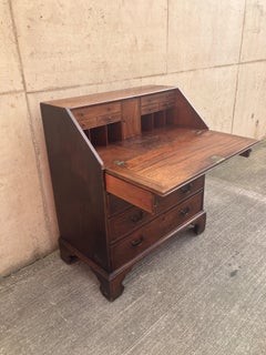 Victorian Mahogany Fall Front Secretaire Desk, Antique, 1890