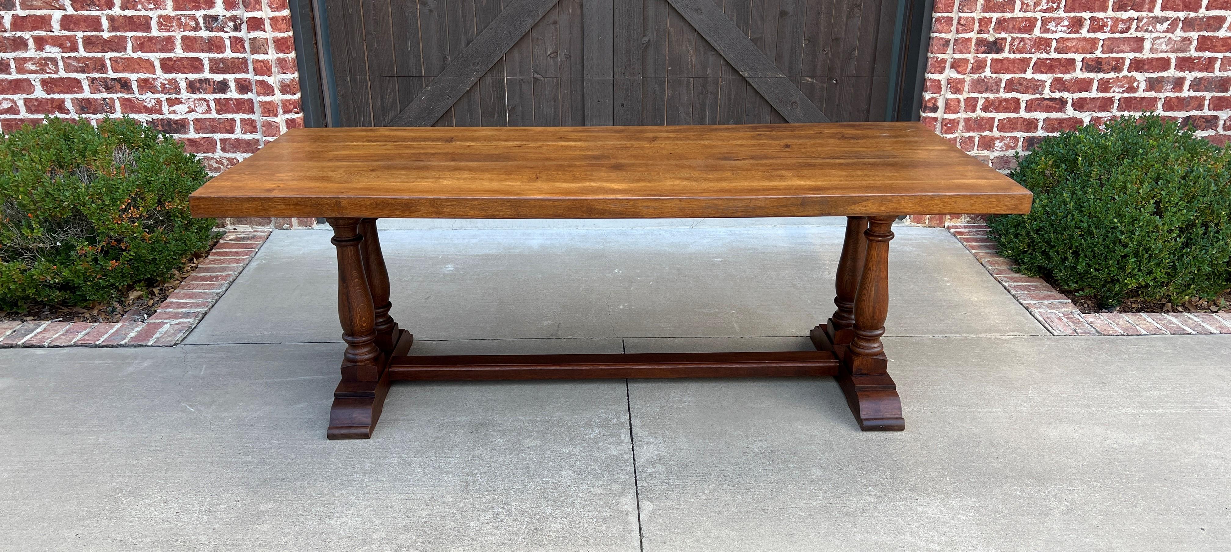 OUTSTANDING Antique English Oak Farm Farmhouse dining table conference Library Table or Desk ~~c. 1920s-1930s

This table has 