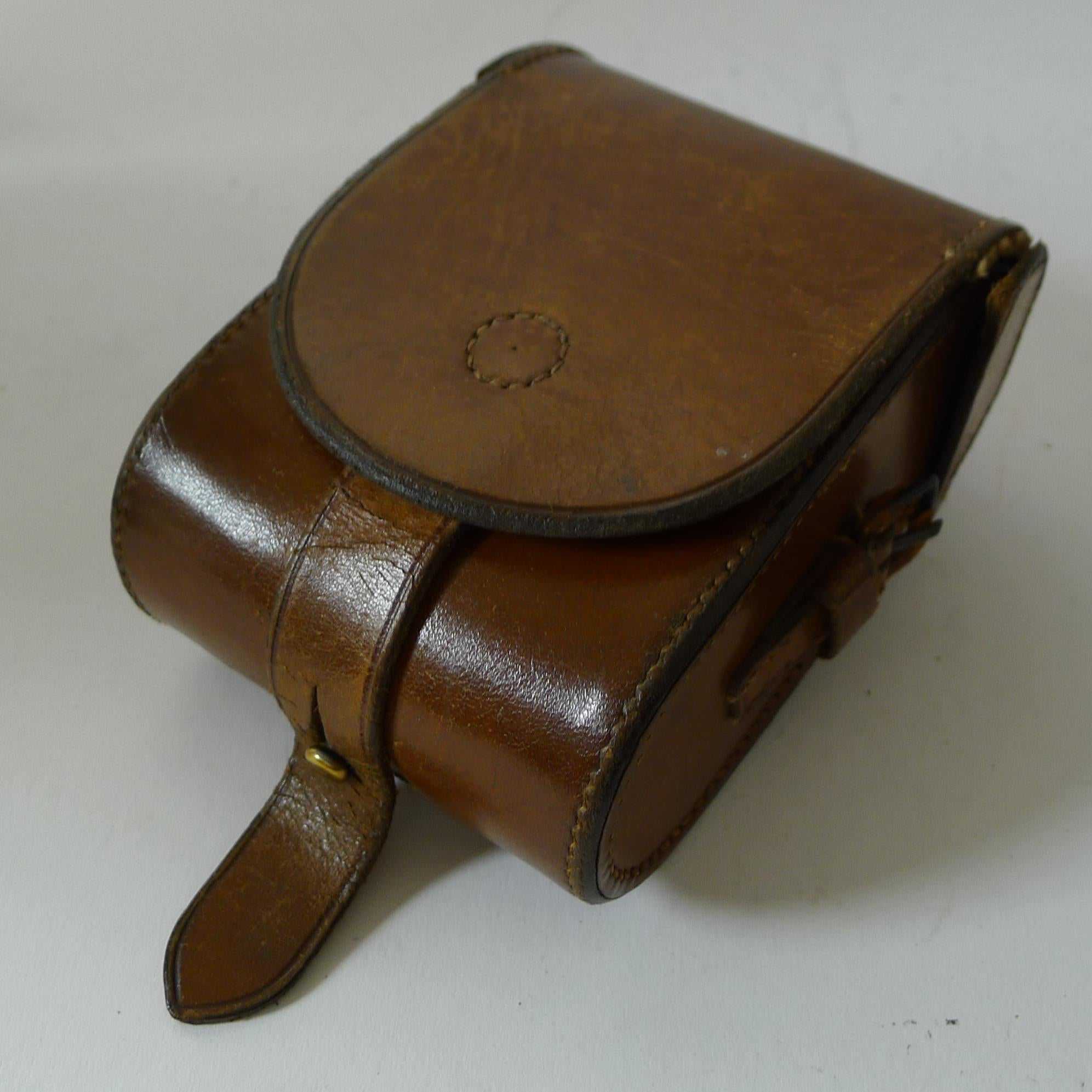Antique English Field Glasses / Binoculars by Lawrence and Mayo - With Compass For Sale 3