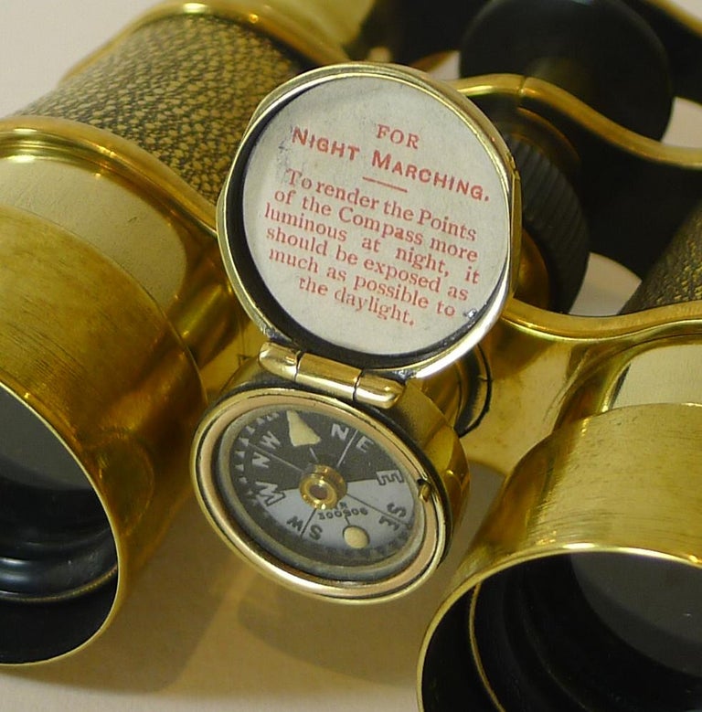 Antique English Field Glasses / Binoculars by Lawrence and Mayo With