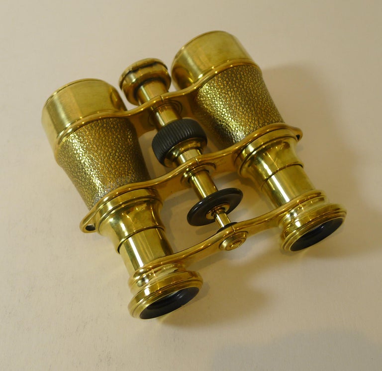 Antique English Field Glasses / Binoculars by Lawrence and Mayo With