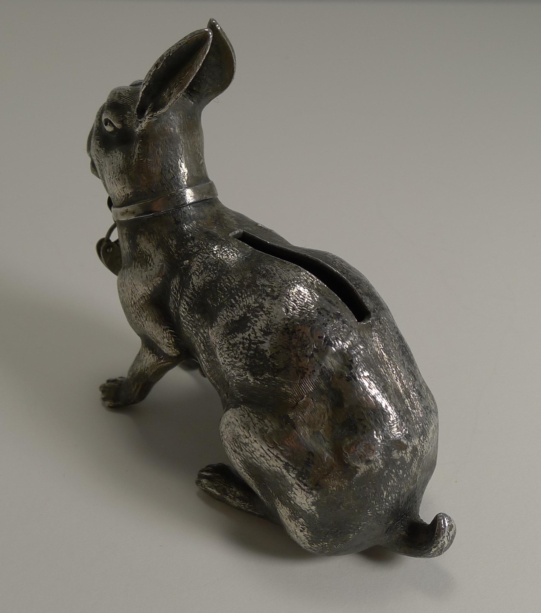 Early 20th Century Antique English Figural Money Box / Bank, Hare or Rabbit, circa 1900