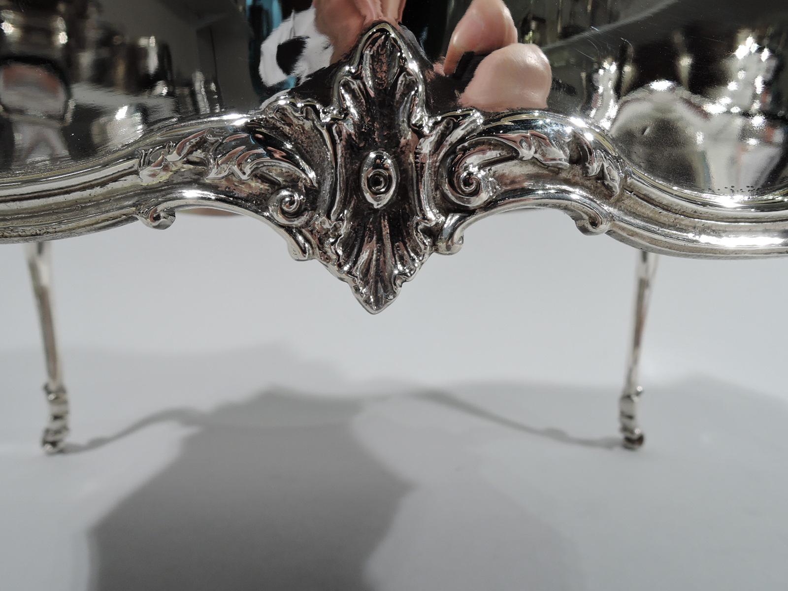 Antique English Figural Rococo Table Jewelry Box by Comyns In Excellent Condition In New York, NY