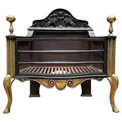 Ancienne grille de cheminée anglaise par Thomas Elsley