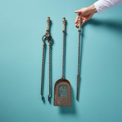 Set of Antique Georgian English Fire Tools