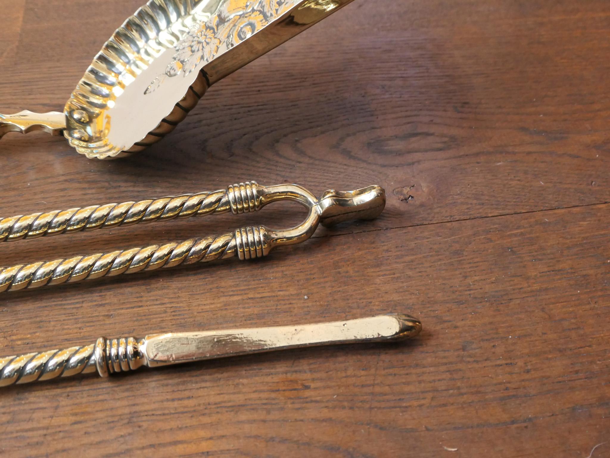 Antique English Fireplace Tools or Fire Tools, 19th Century For Sale 1