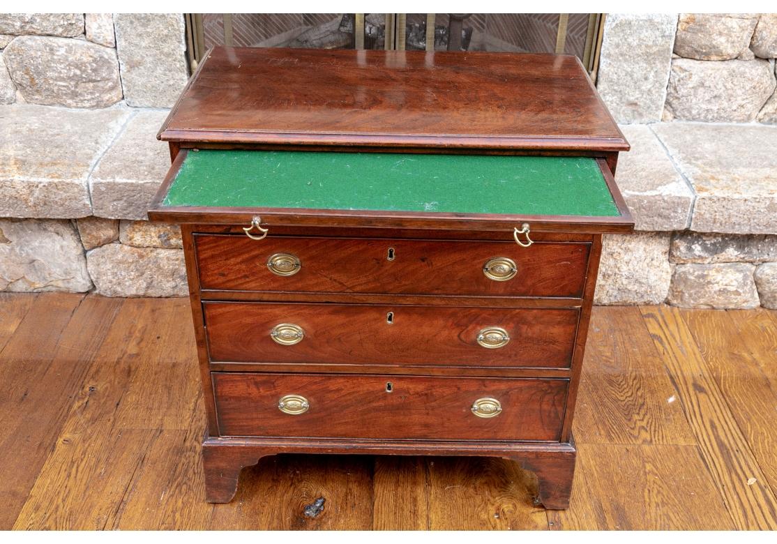Antique English Flame Mahogany Chest Of Drawers for Restoration For Sale 1