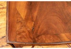 Antique English Flame Mahogany Pembroke Table With Butterfly Drop Leaves