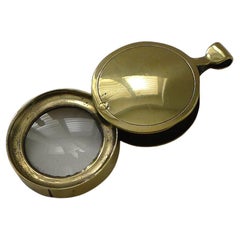 Used English Folding Brass Compass c.1910