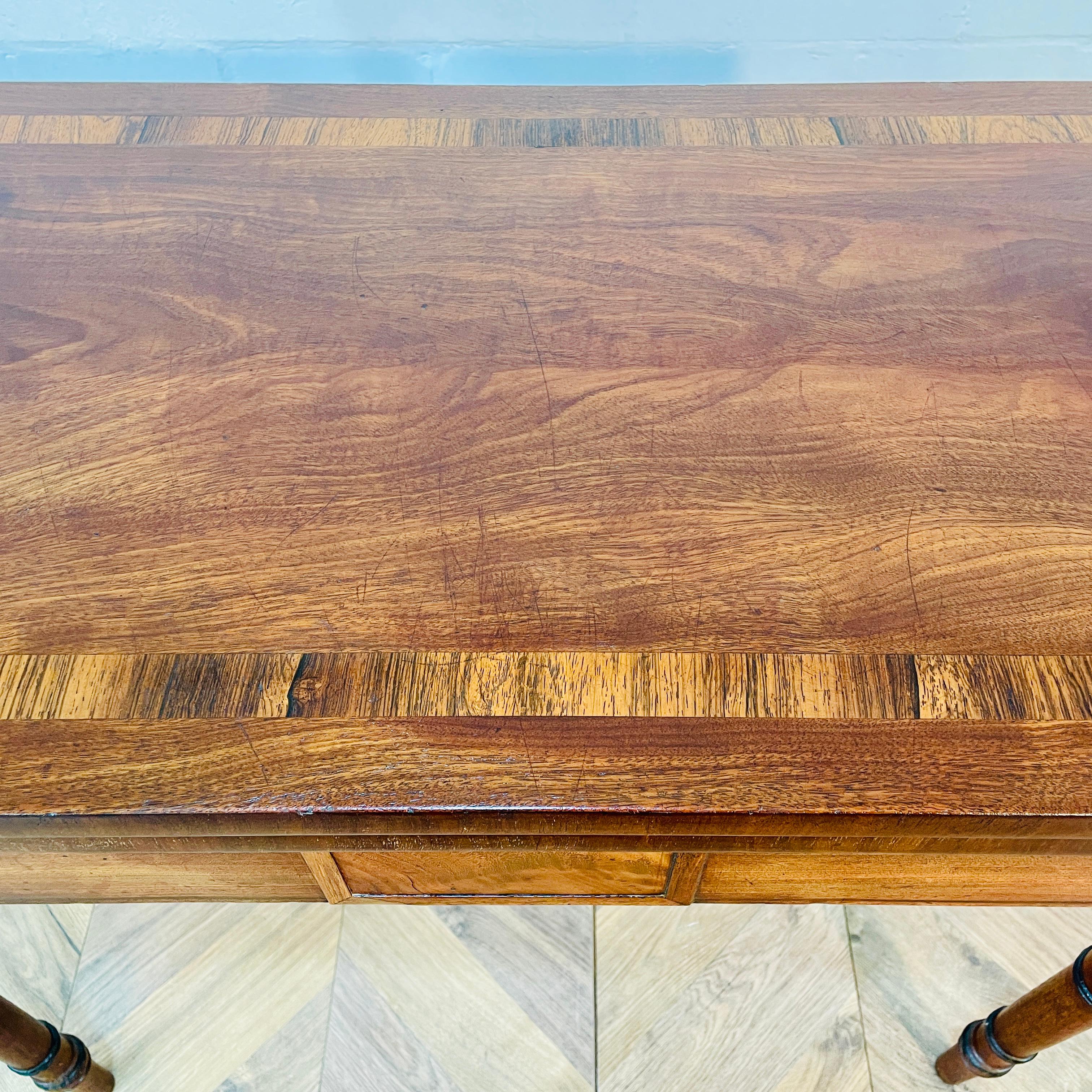 Fin du XIXe siècle Ancienne table à cartes pliante anglaise, 19ème siècle