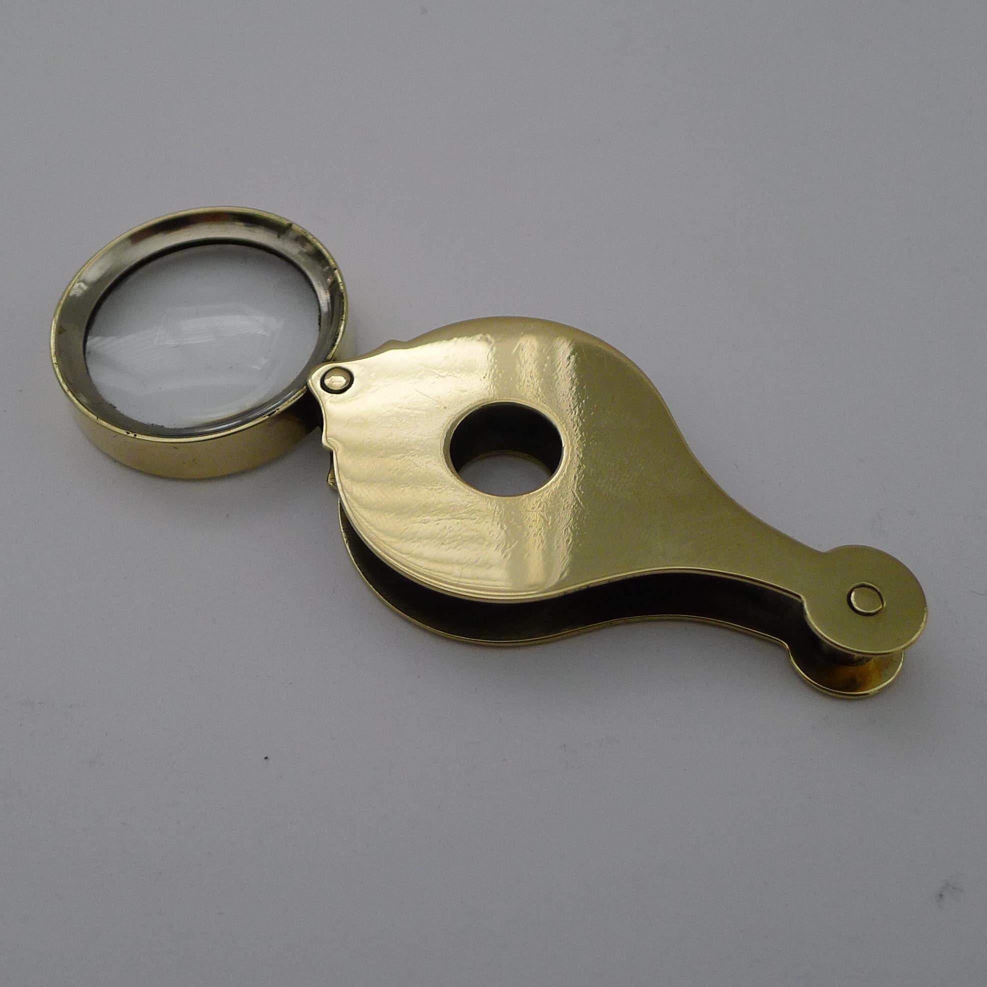 Early 20th Century Antique English Folding Magnifying Glass c.1900