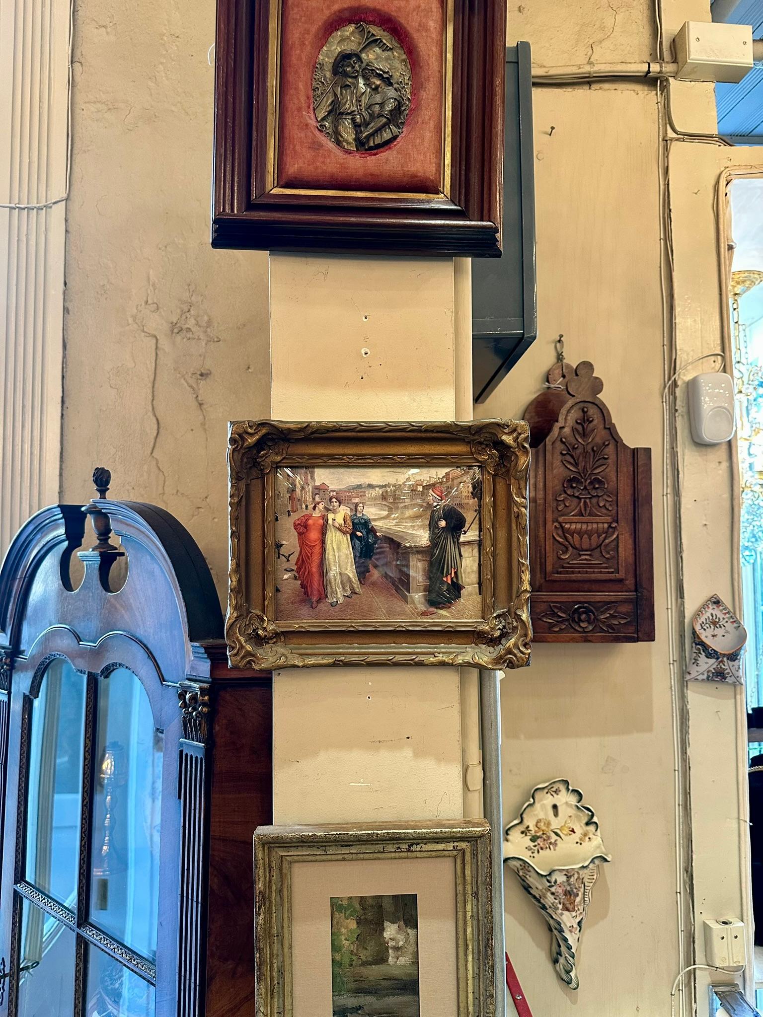 Antique English Framed Chromo Lithograph, Painting by Henry Holiday, Circa 1900. For Sale 1