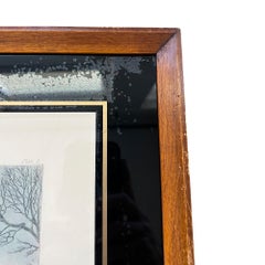 Antique English Framed Fox Horse Back Hunting Print — “Slap at a Brook” 1800s