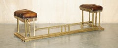 ANTICO INGHILTERRA COMPLETAMENTE RISTRUTTURATO CON SEDUTE CHEsterfield IN PELLE MARRONE
