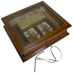 Antique English Games Box, circa 1890-1900