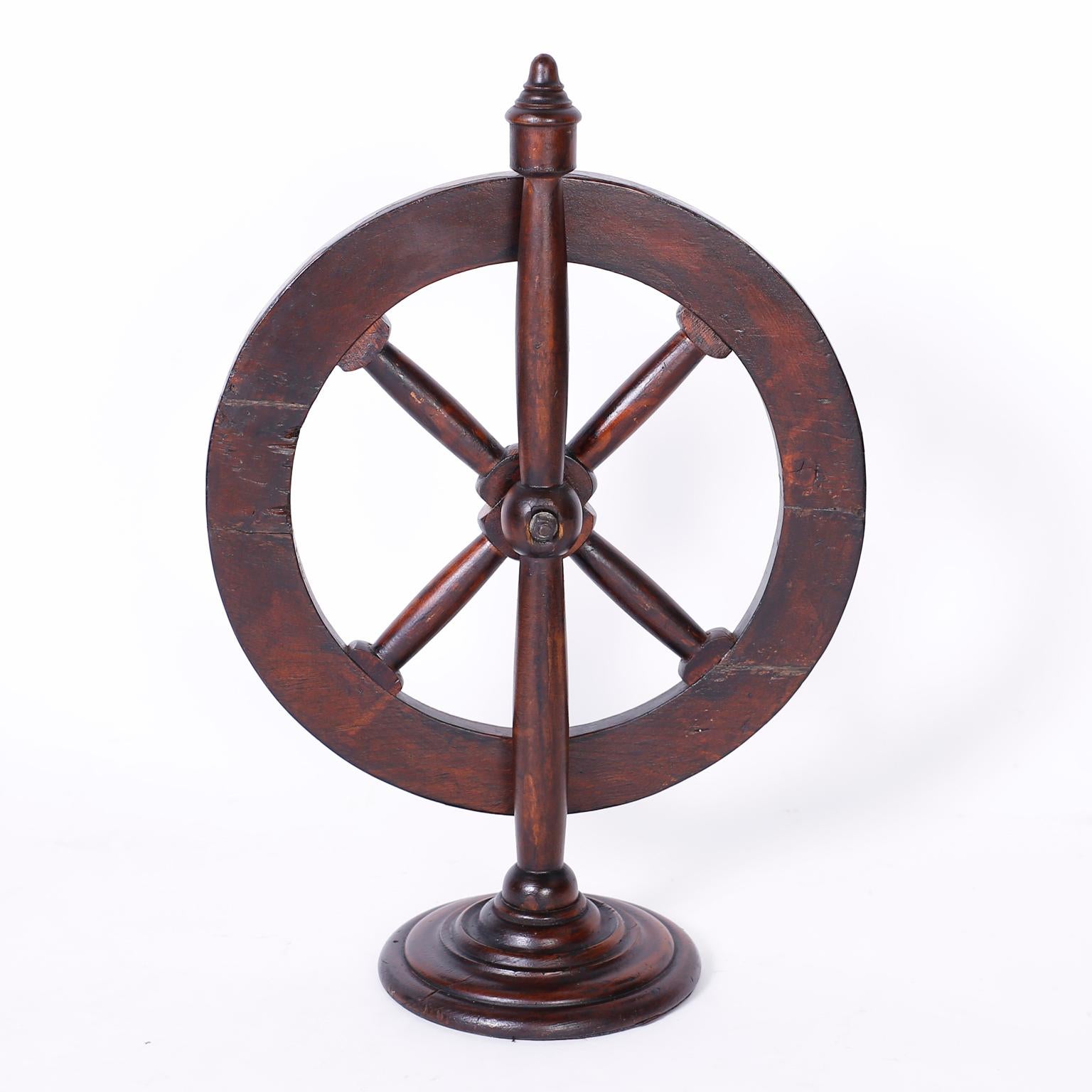 British Colonial Antique English Gaming Wheel