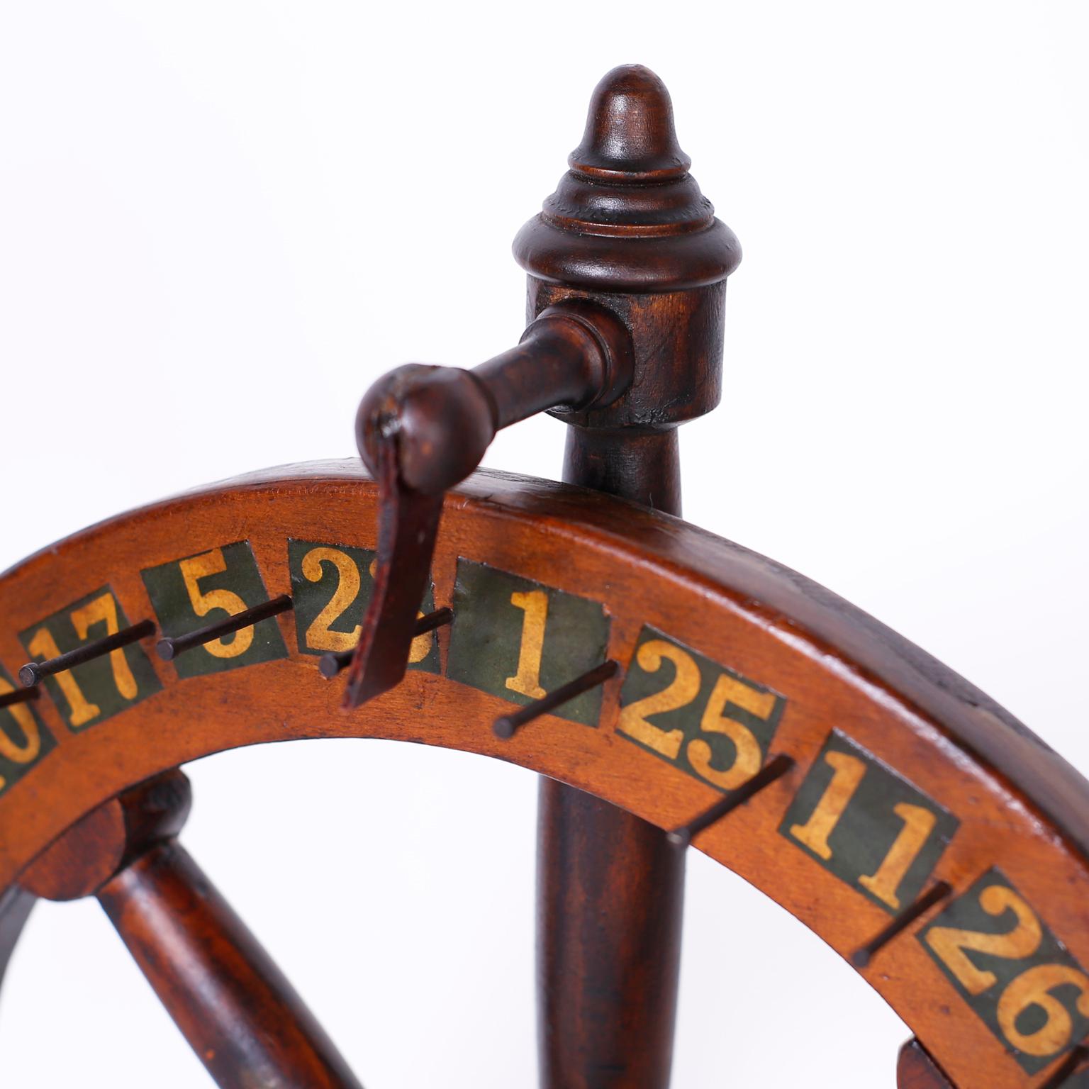 19th Century Antique English Gaming Wheel