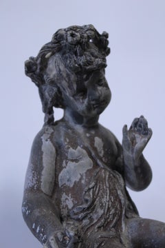 Antique English Garden Lead Statues, The Four Seasons, Set of 4