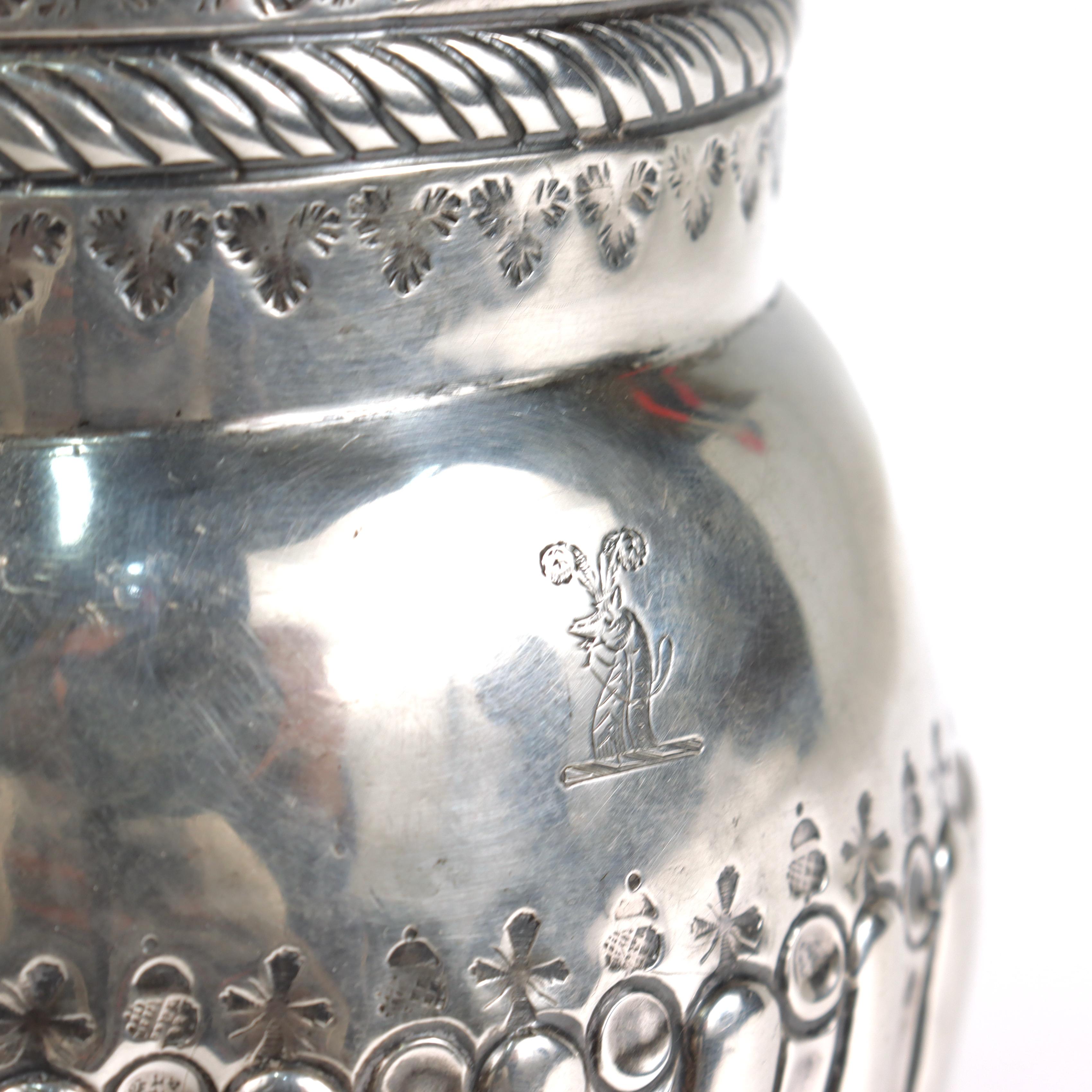 Antique English George II Britannia Silver Milk Jug Pitcher by N. Gulliver, 1723 For Sale 12