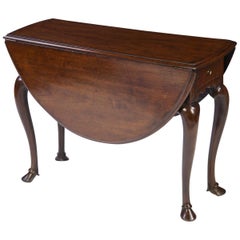 Antique English George II Drop-Leaf Table, circa 1740