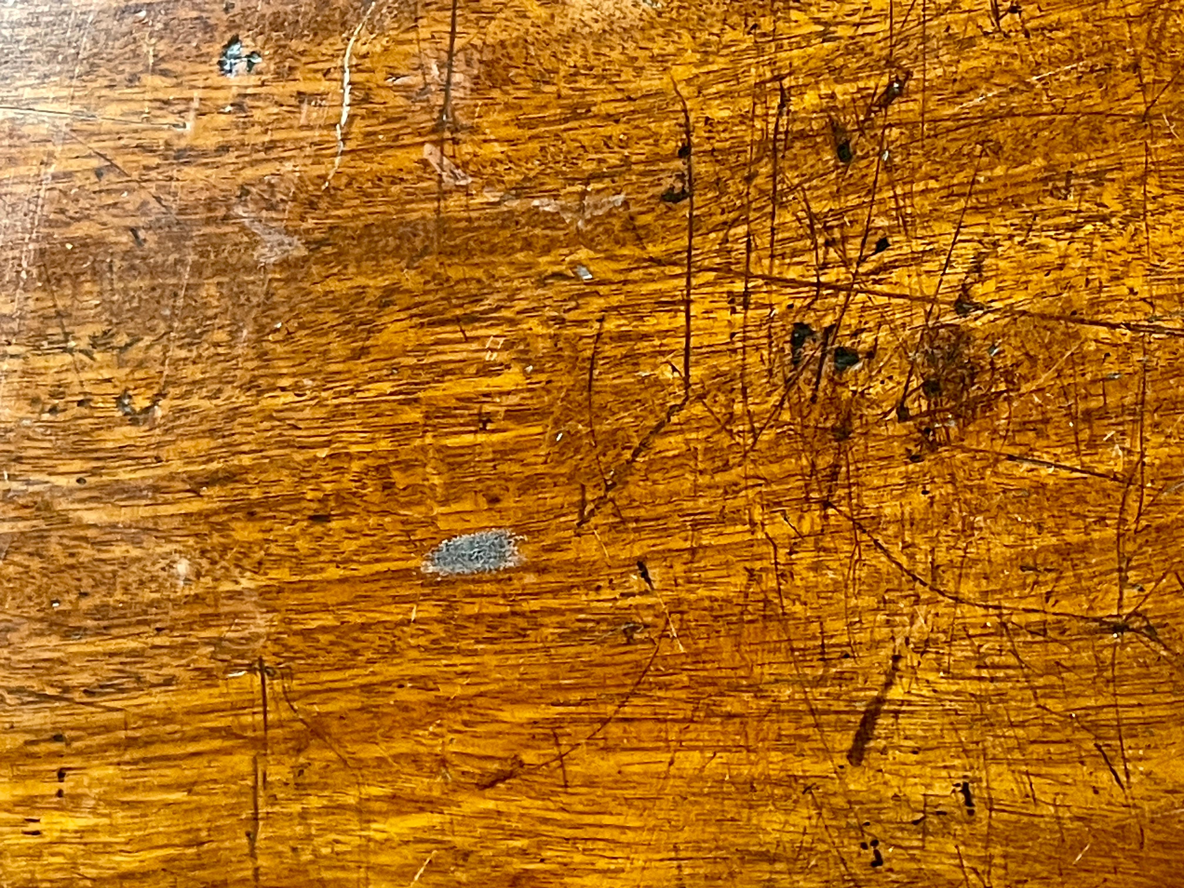 Antique English George III Inlaid Figured Mahogany Oval Drop-Leaf Pembroke Table 3