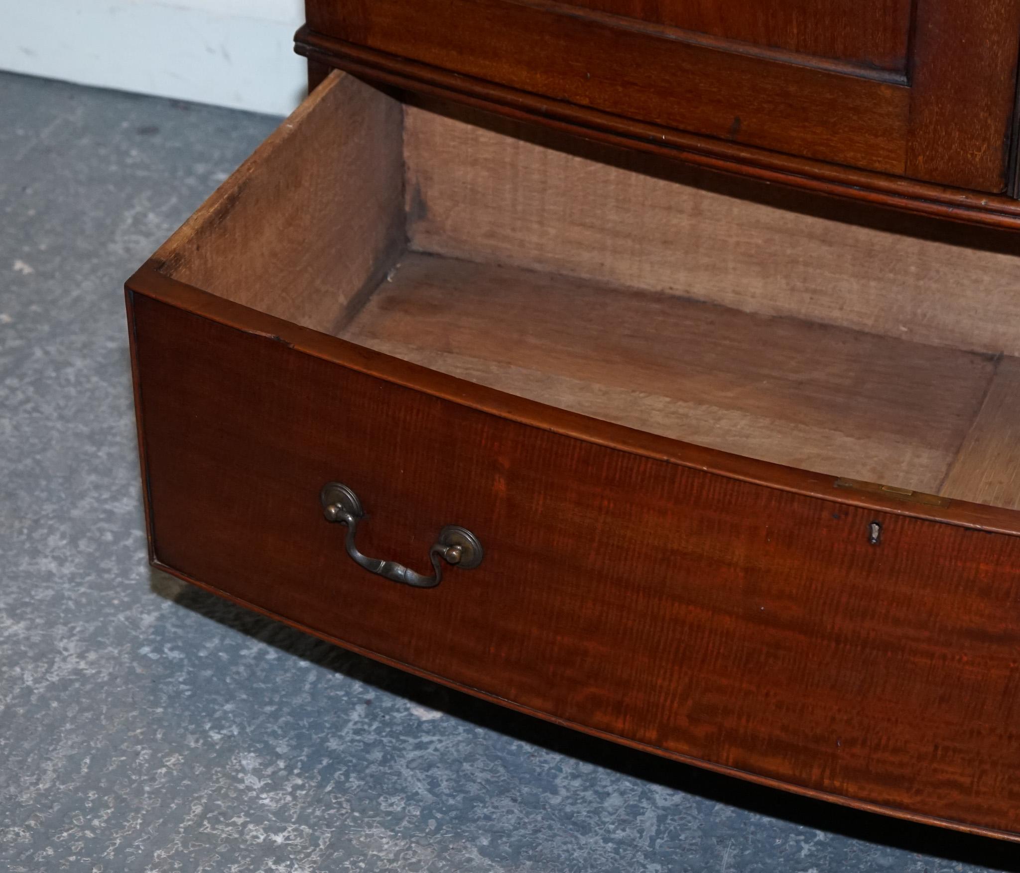 ANTIQUE ENGLISH GEORGE III LiNEN PRESS CONVERTED TO WARDROBE im Angebot 4