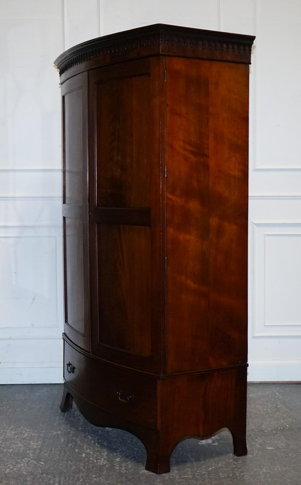 ANTIQUE ENGLISH GEORGE III LiNEN PRESS CONVERTED TO WARDROBE im Angebot 11