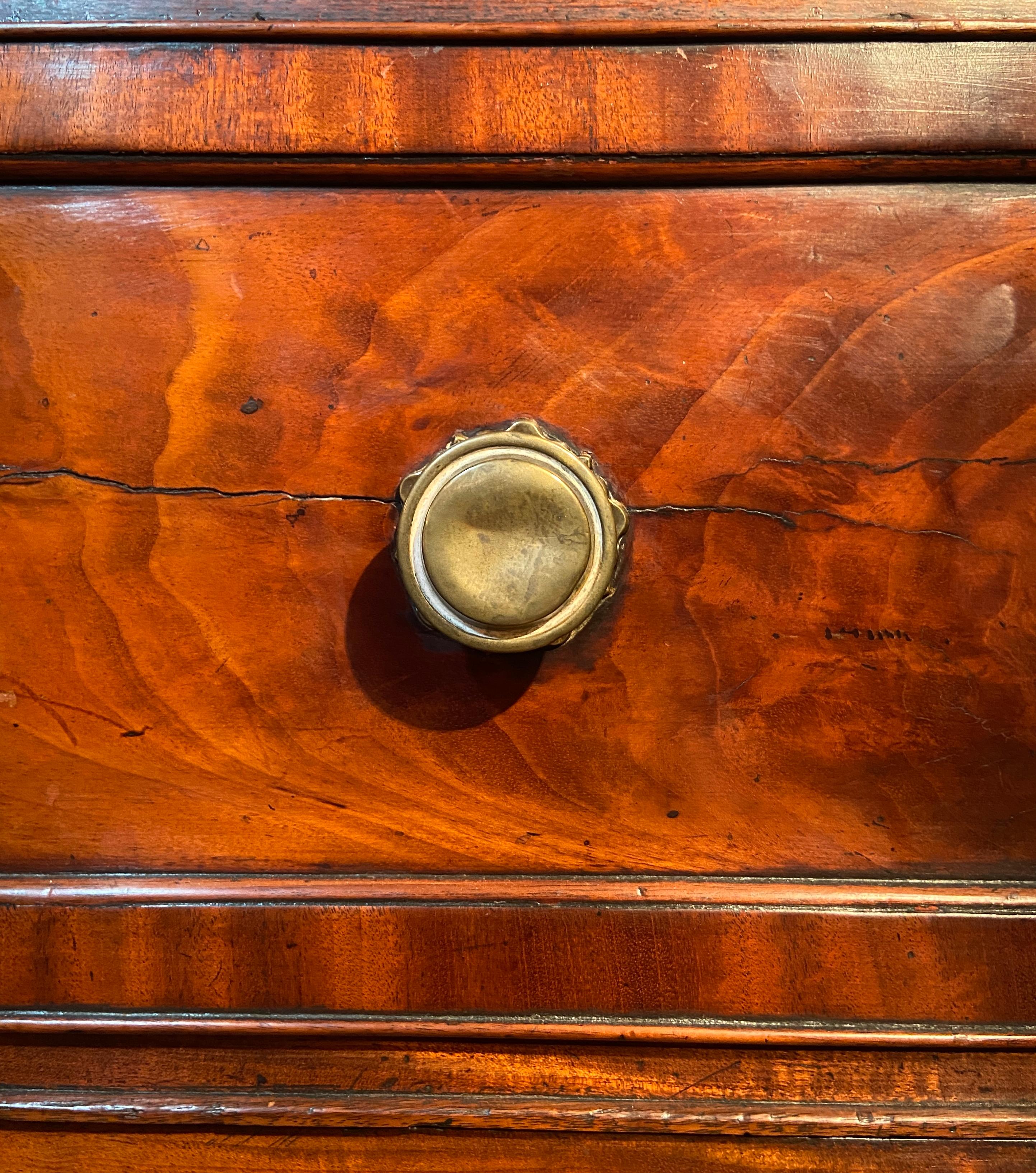 Antique English George III Mahogany Secretary Bookcase, Circa 1790-1820 10