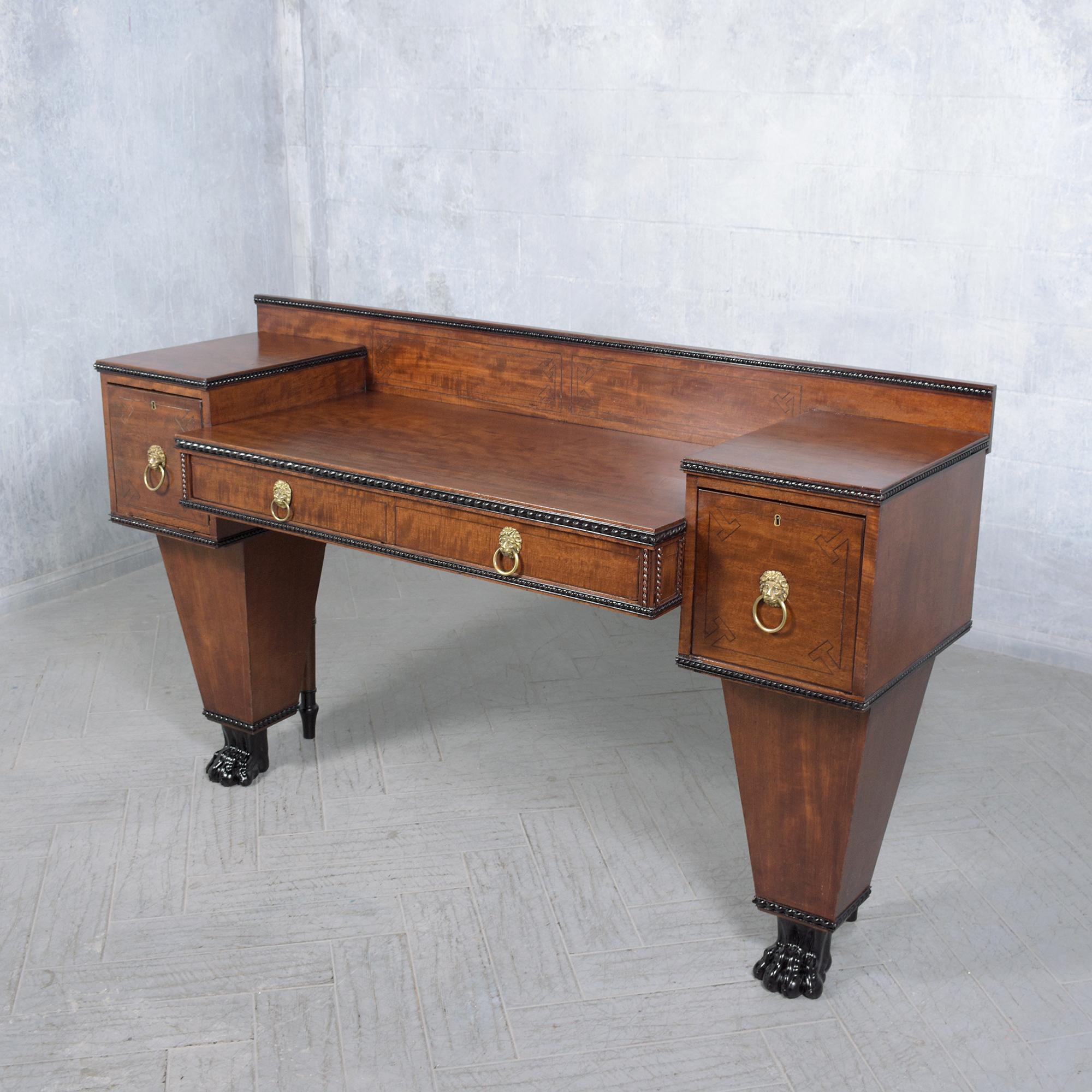 Late 19th Century George IV Mahogany Sideboard: Timeless Elegance Restored For Sale 5