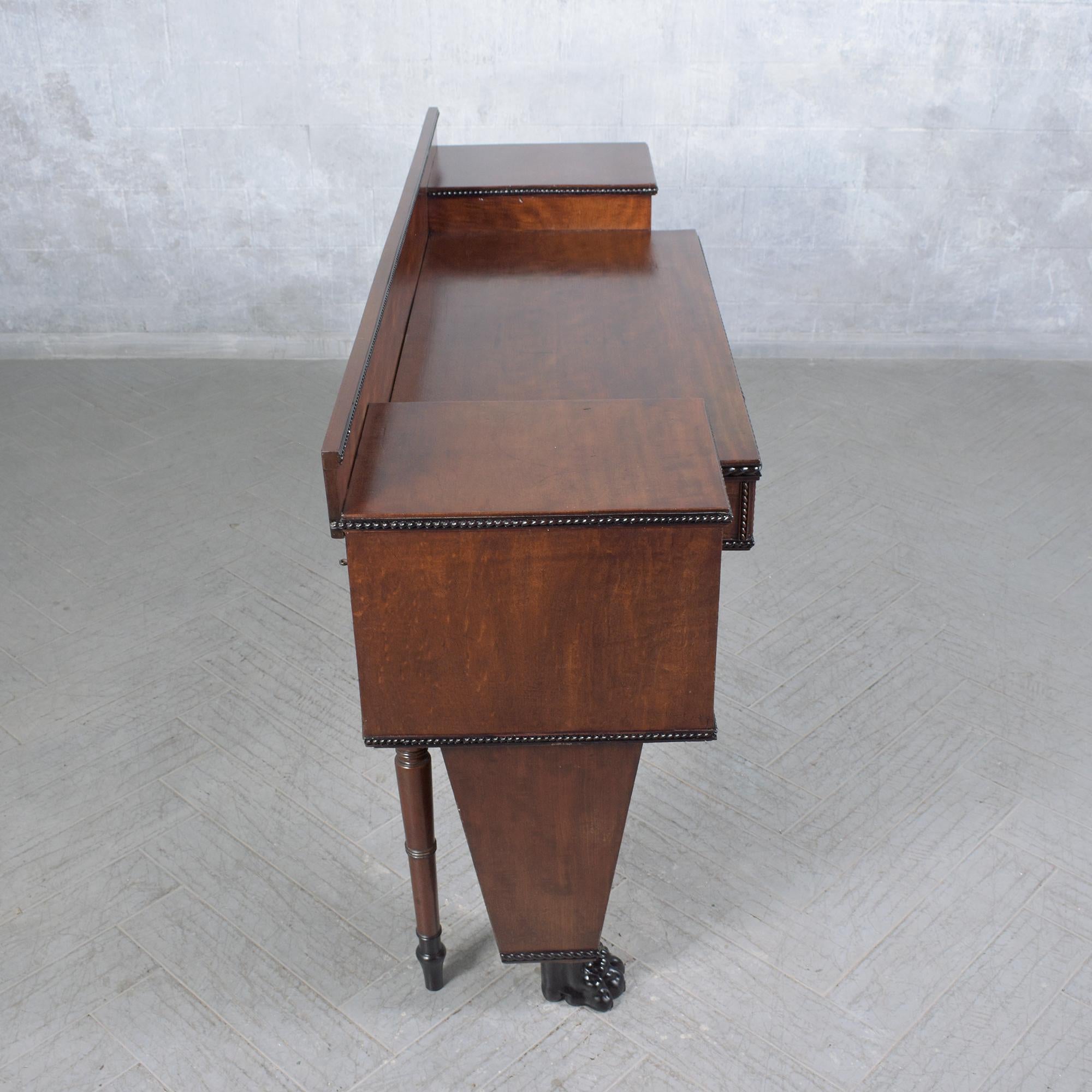 Late 19th Century George IV Mahogany Sideboard: Timeless Elegance Restored For Sale 11