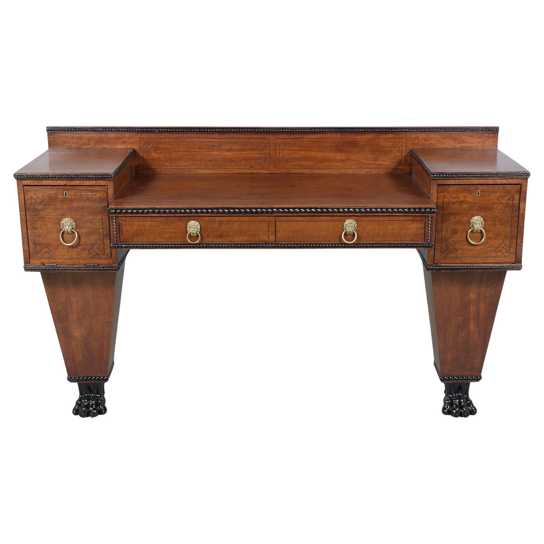 Late 19th Century George IV Mahogany Sideboard: Timeless Elegance Restored For Sale