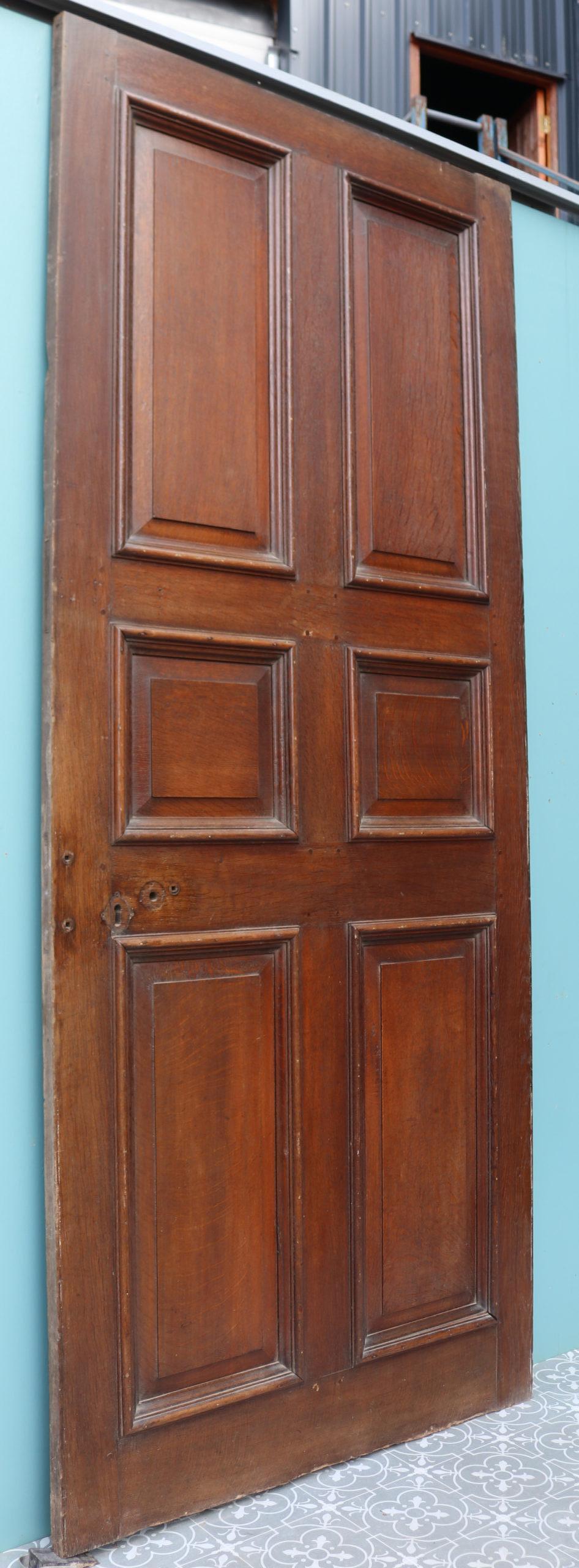 Antique English George III Oak Door For Sale 2