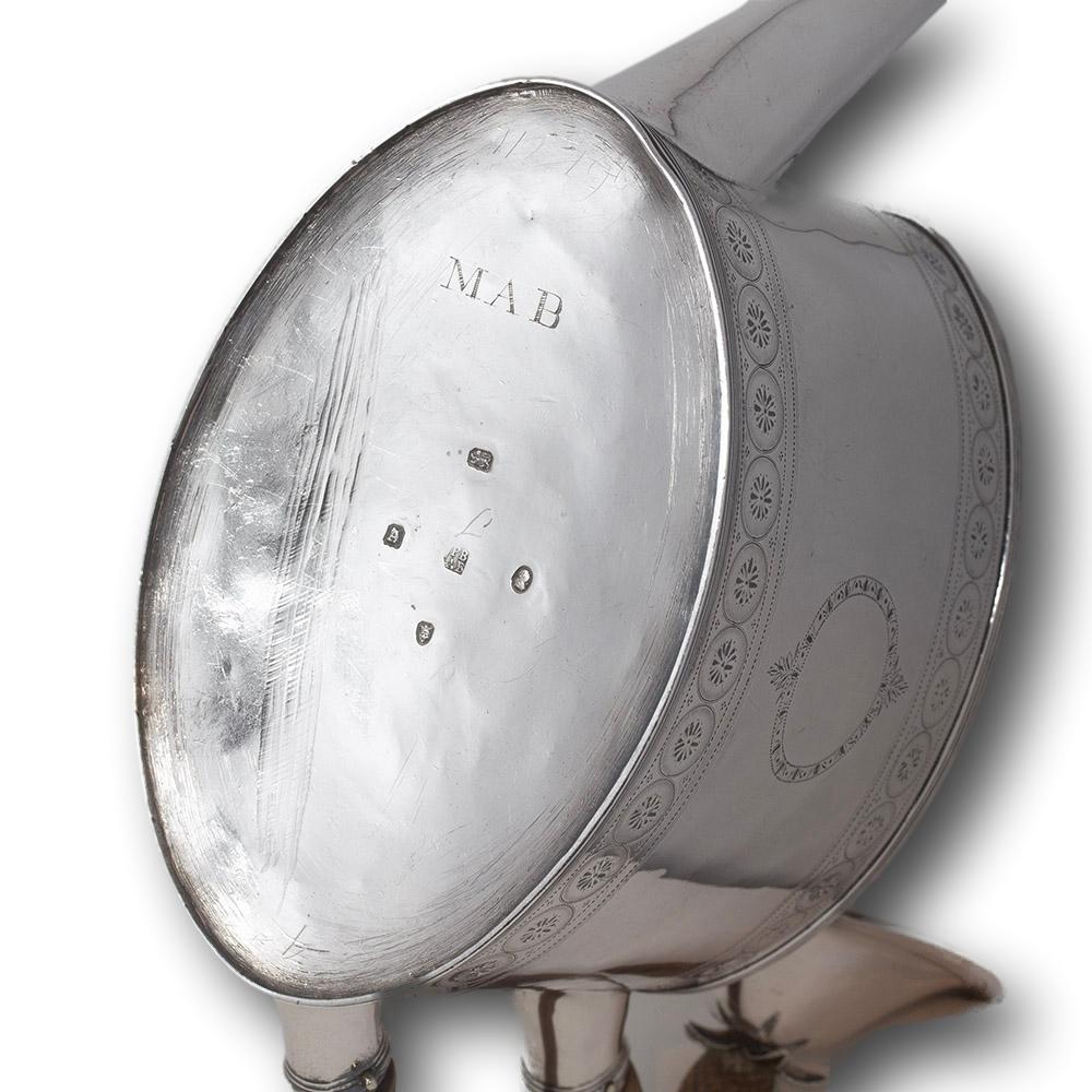 Antigua tetera inglesa de plata Jorge III de Peter and Ann Bateman en venta 10