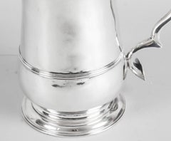 Antique English George III Sterling Silver Tankard, 1762