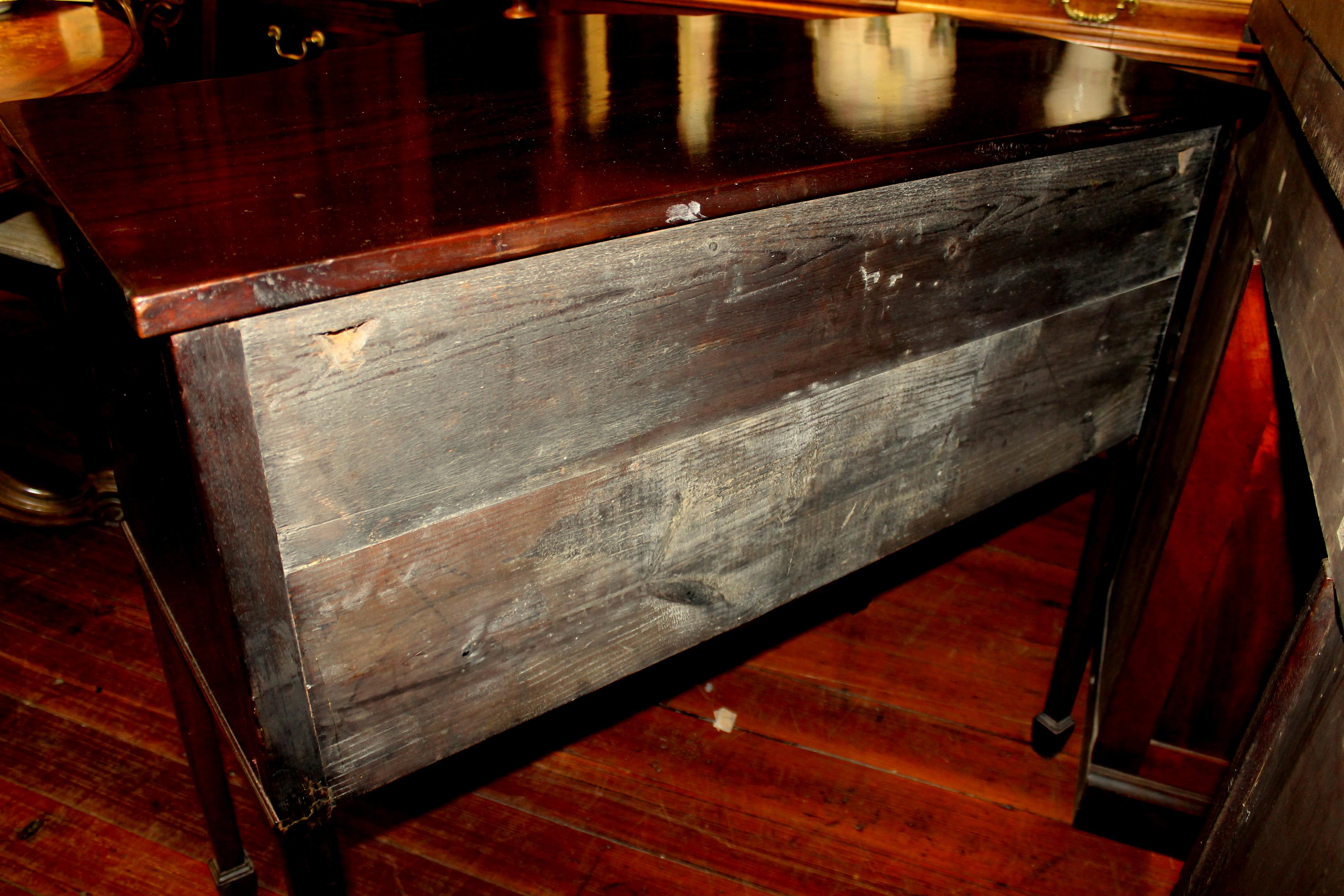 Mahogany Antique English George IV Diminutive Size Hepplewhite Style Serpentine Sideboard