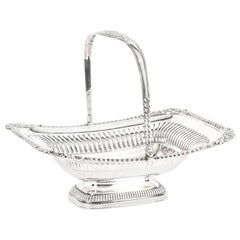 Antique English George IV Sterling Silver Fruit Bread Basket by Paul Storr, 1823