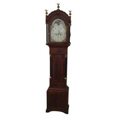 Antique English George Lawton of Kingswood English Mahogany Long Case Clock