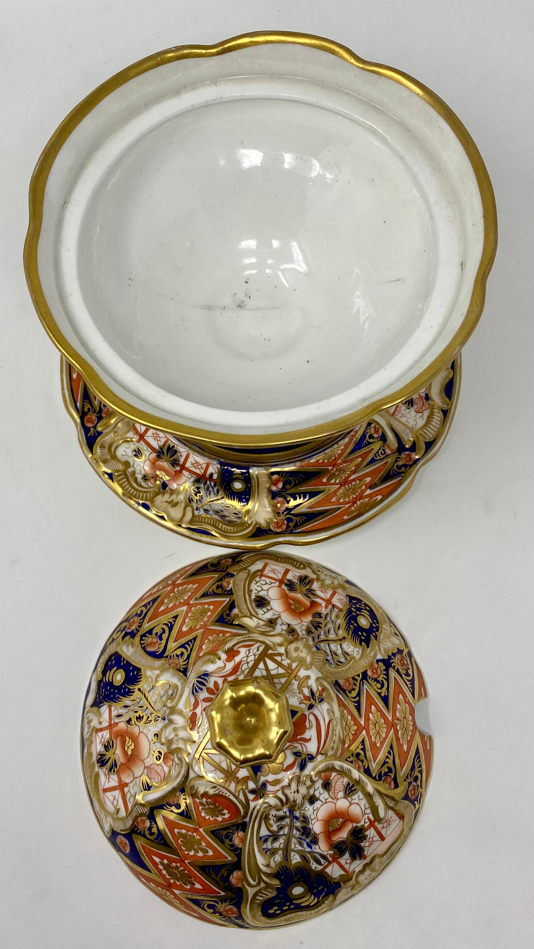 Antique English Georgian Coalport Porcelain 29 Pce Dessert Service, Circa 1810's 3