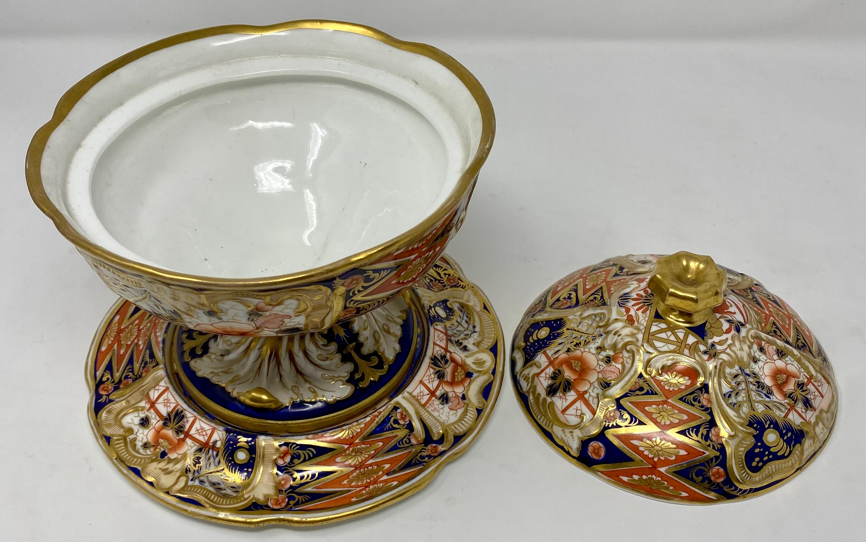 Antique English Georgian Coalport Porcelain 29 Pce Dessert Service, Circa 1810's 4