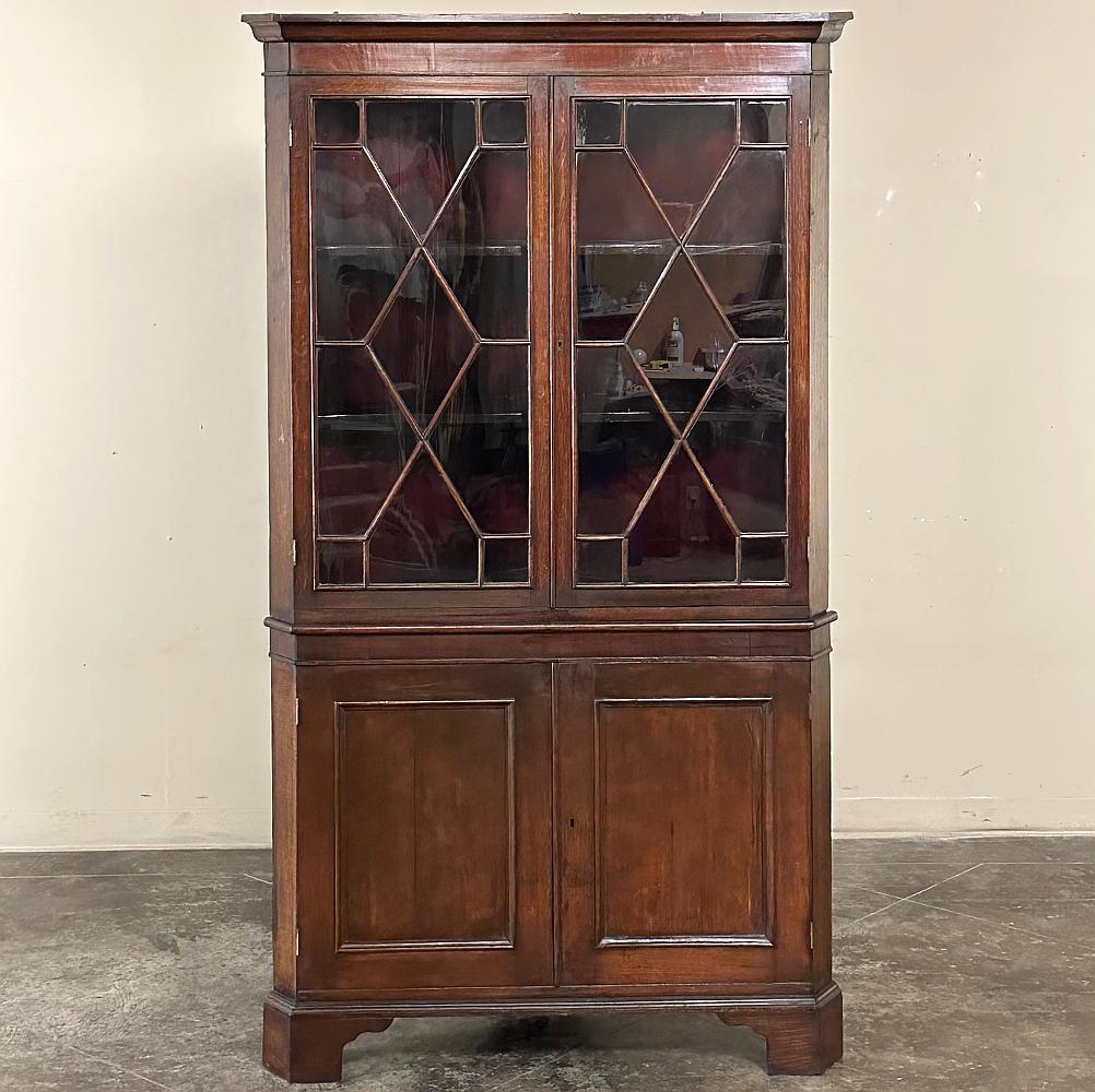 Georgien Ancien cabinet de curiosités géorgien anglais ~ vitrine d'exposition en vente