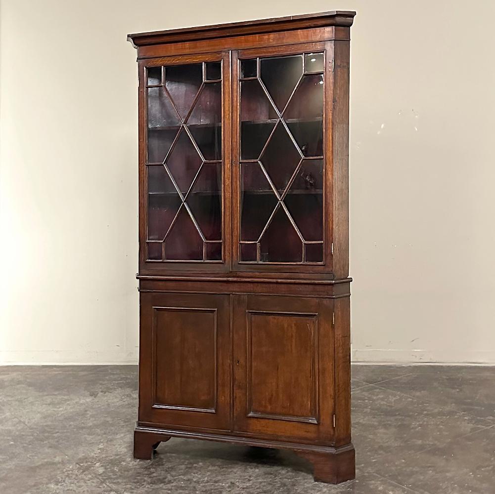 Britannique Ancien cabinet de curiosités géorgien anglais ~ vitrine d'exposition en vente