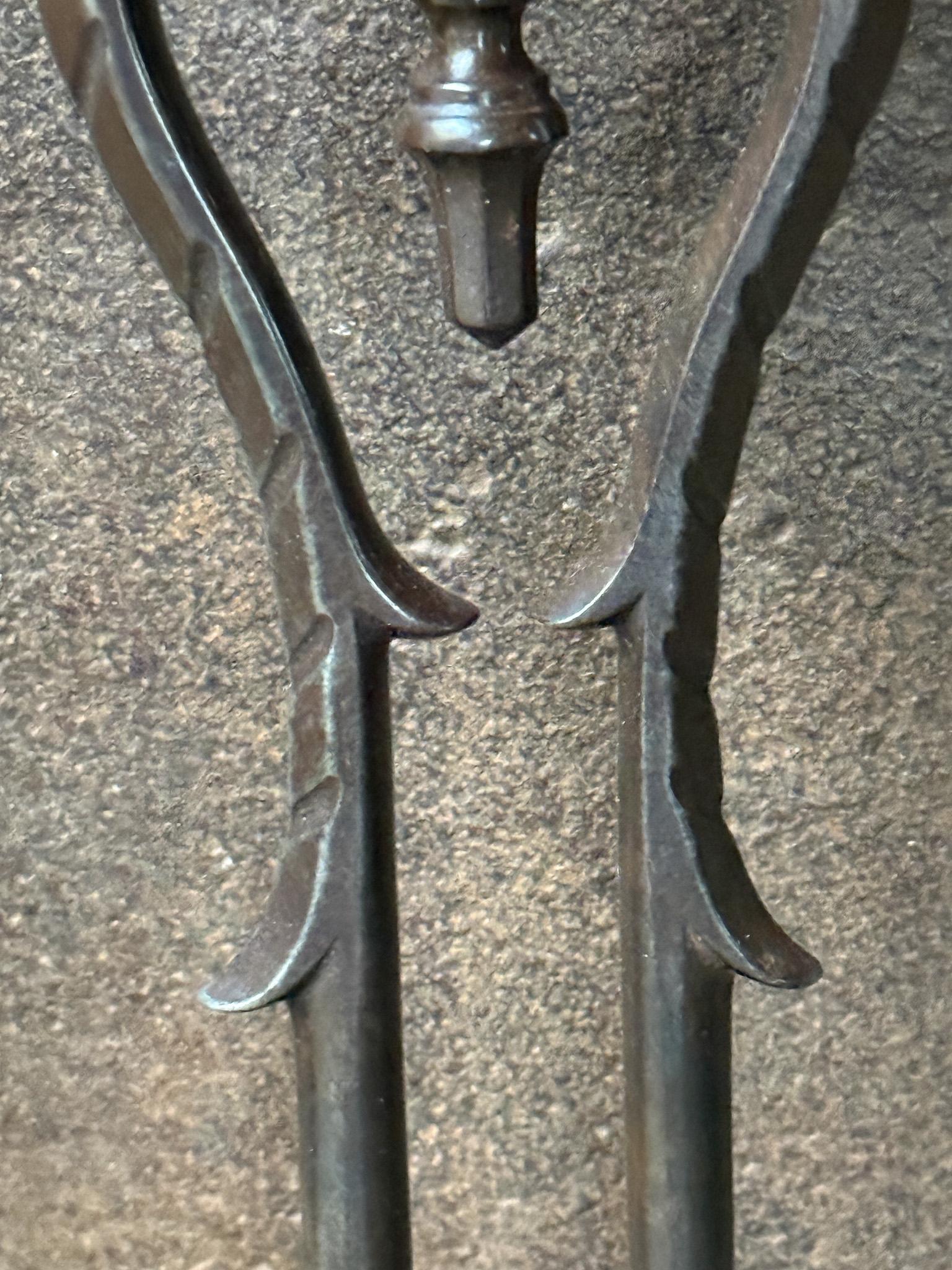 Outils ou outils de cheminée géorgiens anglais anciens, 18e - 19e siècle en vente 2