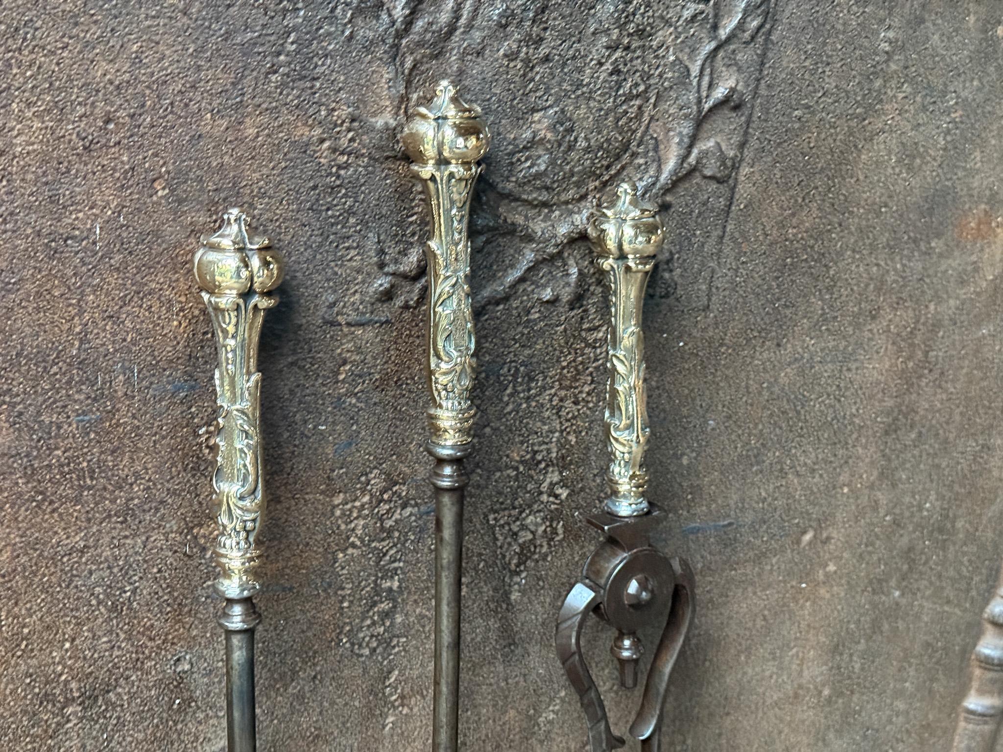 Outils ou outils de cheminée géorgiens anglais anciens, 18e - 19e siècle en vente 10